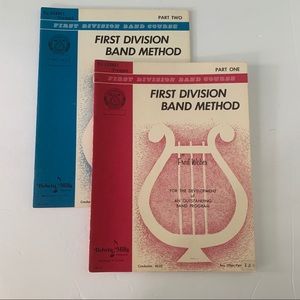 First Division Band Method Music Books Part 1 & 2